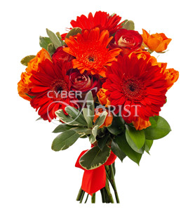 roses and gerberas bouquet